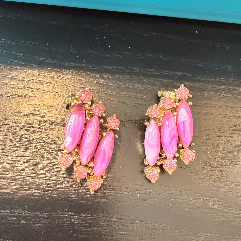 Vintage Rousseau Clip On Earrings